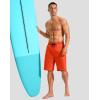 imageG Gradual Mens Swim Trunks with Compression Liner 79 Quick Dry Board Shorts Swimsuit Bathing Suit for Men Zipper PocketsOrange