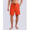 imageG Gradual Mens Swim Trunks with Compression Liner 79 Quick Dry Board Shorts Swimsuit Bathing Suit for Men Zipper PocketsOrange
