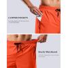imageG Gradual Mens Swim Trunks with Compression Liner 79 Quick Dry Board Shorts Swimsuit Bathing Suit for Men Zipper PocketsOrange
