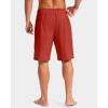 imageG Gradual Mens Swim Trunks with Compression Liner 79 Quick Dry Board Shorts Swimsuit Bathing Suit for Men Zipper PocketsRed