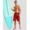 imageG Gradual Mens Swim Trunks with Compression Liner 79 Quick Dry Board Shorts Swimsuit Bathing Suit for Men Zipper PocketsRed