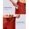 imageG Gradual Mens Swim Trunks with Compression Liner 79 Quick Dry Board Shorts Swimsuit Bathing Suit for Men Zipper PocketsRed