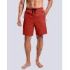 imageG Gradual Mens Swim Trunks with Compression Liner 79 Quick Dry Board Shorts Swimsuit Bathing Suit for Men Zipper PocketsRed