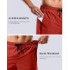 imageG Gradual Mens Swim Trunks with Compression Liner 79 Quick Dry Board Shorts Swimsuit Bathing Suit for Men Zipper PocketsRed