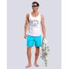 imageG Gradual Mens Swim Trunks with Compression Liner 79 Quick Dry Board Shorts Swimsuit Bathing Suit for Men Zipper PocketsSky Blue