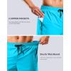 imageG Gradual Mens Swim Trunks with Compression Liner 79 Quick Dry Board Shorts Swimsuit Bathing Suit for Men Zipper PocketsSky Blue