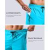 imageG Gradual Mens Swim Trunks with Compression Liner 79 Quick Dry Board Shorts Swimsuit Bathing Suit for Men Zipper PocketsSky Blue