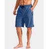 imageG Gradual Mens Swim Trunks with Compression Liner 79 Quick Dry Board Shorts Swimsuit Bathing Suit for Men Zipper PocketsSlate Blue