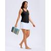 imageG Gradual Tankini Tops for Women High Neck Swim Top Racerback Bathing Suit Tops Modest Swimsuits Tank Top Only No BottomBlack