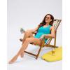 imageG Gradual Tankini Tops for Women High Neck Swim Top Racerback Bathing Suit Tops Modest Swimsuits Tank Top Only No BottomBright Cyan