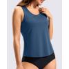 imageG Gradual Tankini Tops for Women High Neck Swim Top Racerback Bathing Suit Tops Modest Swimsuits Tank Top Only No BottomDeep Indigo