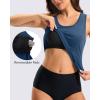imageG Gradual Tankini Tops for Women High Neck Swim Top Racerback Bathing Suit Tops Modest Swimsuits Tank Top Only No BottomDeep Indigo