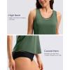imageG Gradual Tankini Tops for Women High Neck Swim Top Racerback Bathing Suit Tops Modest Swimsuits Tank Top Only No BottomGreen