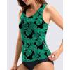imageG Gradual Tankini Tops for Women High Neck Swim Top Racerback Bathing Suit Tops Modest Swimsuits Tank Top Only No BottomLeaf