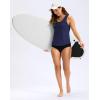 imageG Gradual Tankini Tops for Women High Neck Swim Top Racerback Bathing Suit Tops Modest Swimsuits Tank Top Only No BottomNavy