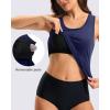 imageG Gradual Tankini Tops for Women High Neck Swim Top Racerback Bathing Suit Tops Modest Swimsuits Tank Top Only No BottomNavy