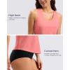 imageG Gradual Tankini Tops for Women High Neck Swim Top Racerback Bathing Suit Tops Modest Swimsuits Tank Top Only No BottomPeach