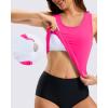 imageG Gradual Tankini Tops for Women High Neck Swim Top Racerback Bathing Suit Tops Modest Swimsuits Tank Top Only No BottomRose