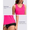 imageG Gradual Tankini Tops for Women High Neck Swim Top Racerback Bathing Suit Tops Modest Swimsuits Tank Top Only No BottomRose
