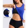 imageG Gradual Tankini Tops for Women High Neck Swim Top Racerback Bathing Suit Tops Modest Swimsuits Tank Top Only No BottomRoyal Blue