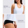 imageG Gradual Tankini Tops for Women High Neck Swim Top Racerback Bathing Suit Tops Modest Swimsuits Tank Top Only No BottomWhite