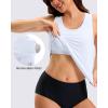 imageG Gradual Tankini Tops for Women High Neck Swim Top Racerback Bathing Suit Tops Modest Swimsuits Tank Top Only No BottomWhite