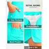 imageG Gradual Womens 35 High Waisted Swim Board Shorts with Pockets Liner Quick Dry Swimsuit Bottoms Bathing Suit for WomenCyan