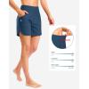 imageG Gradual Womens 35 High Waisted Swim Board Shorts with Pockets Liner Quick Dry Swimsuit Bottoms Bathing Suit for WomenDark Blue