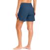 imageG Gradual Womens 35 High Waisted Swim Board Shorts with Pockets Liner Quick Dry Swimsuit Bottoms Bathing Suit for WomenDark Blue