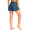 imageG Gradual Womens 35 High Waisted Swim Board Shorts with Pockets Liner Quick Dry Swimsuit Bottoms Bathing Suit for WomenDark Blue