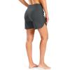 imageG Gradual Womens 35 High Waisted Swim Board Shorts with Pockets Liner Quick Dry Swimsuit Bottoms Bathing Suit for WomenDark Grey