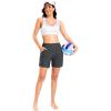 imageG Gradual Womens 35 High Waisted Swim Board Shorts with Pockets Liner Quick Dry Swimsuit Bottoms Bathing Suit for WomenDark Grey