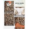 imageG Gradual Womens 35 High Waisted Swim Board Shorts with Pockets Liner Quick Dry Swimsuit Bottoms Bathing Suit for WomenLeopard