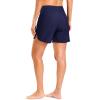 imageG Gradual Womens 35 High Waisted Swim Board Shorts with Pockets Liner Quick Dry Swimsuit Bottoms Bathing Suit for WomenNavy