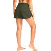 imageG Gradual Womens 35 High Waisted Swim Board Shorts with Pockets Liner Quick Dry Swimsuit Bottoms Bathing Suit for WomenOlive