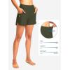 imageG Gradual Womens 35 High Waisted Swim Board Shorts with Pockets Liner Quick Dry Swimsuit Bottoms Bathing Suit for WomenOlive