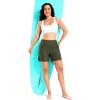 imageG Gradual Womens 35 High Waisted Swim Board Shorts with Pockets Liner Quick Dry Swimsuit Bottoms Bathing Suit for WomenOlive