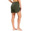 imageG Gradual Womens 35 High Waisted Swim Board Shorts with Pockets Liner Quick Dry Swimsuit Bottoms Bathing Suit for WomenOlive