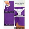 imageG Gradual Womens 35 High Waisted Swim Board Shorts with Pockets Liner Quick Dry Swimsuit Bottoms Bathing Suit for WomenPurple