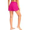 imageG Gradual Womens 35 High Waisted Swim Board Shorts with Pockets Liner Quick Dry Swimsuit Bottoms Bathing Suit for WomenRosy