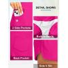 imageG Gradual Womens 35 High Waisted Swim Board Shorts with Pockets Liner Quick Dry Swimsuit Bottoms Bathing Suit for WomenRosy