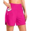 imageG Gradual Womens 35 High Waisted Swim Board Shorts with Pockets Liner Quick Dry Swimsuit Bottoms Bathing Suit for WomenRosy