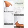 imageG Gradual Womens 35 High Waisted Swim Board Shorts with Pockets Liner Quick Dry Swimsuit Bottoms Bathing Suit for WomenWhite
