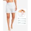 imageG Gradual Womens 35 High Waisted Swim Board Shorts with Pockets Liner Quick Dry Swimsuit Bottoms Bathing Suit for WomenWhite