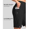imageG Gradual Womens 9 Long Swim Board Shorts with Pockets High Waisted Knee Length Beach Swimming Shorts for Women with LinerBlack
