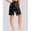 imageG Gradual Womens 9 Long Swim Board Shorts with Pockets High Waisted Knee Length Beach Swimming Shorts for Women with LinerBlack Floral