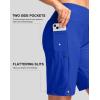 imageG Gradual Womens 9 Long Swim Board Shorts with Pockets High Waisted Knee Length Beach Swimming Shorts for Women with LinerBlue