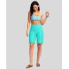imageG Gradual Womens 9 Long Swim Board Shorts with Pockets High Waisted Knee Length Beach Swimming Shorts for Women with LinerCyan