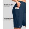 imageG Gradual Womens 9 Long Swim Board Shorts with Pockets High Waisted Knee Length Beach Swimming Shorts for Women with LinerDark Blue