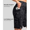 imageG Gradual Womens 9 Long Swim Board Shorts with Pockets High Waisted Knee Length Beach Swimming Shorts for Women with LinerGrey Camo